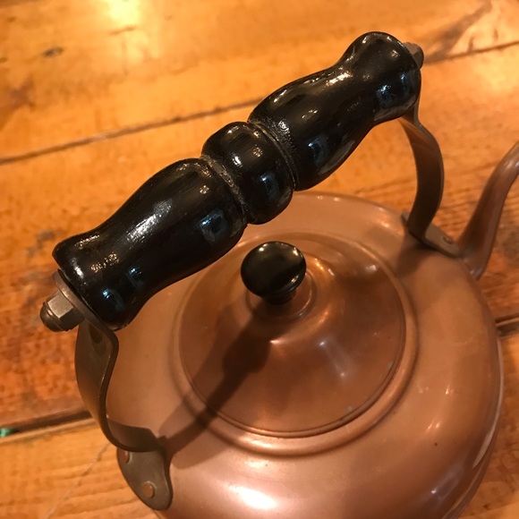 Copper Footed Tea Kettle - Picture 2 of 6